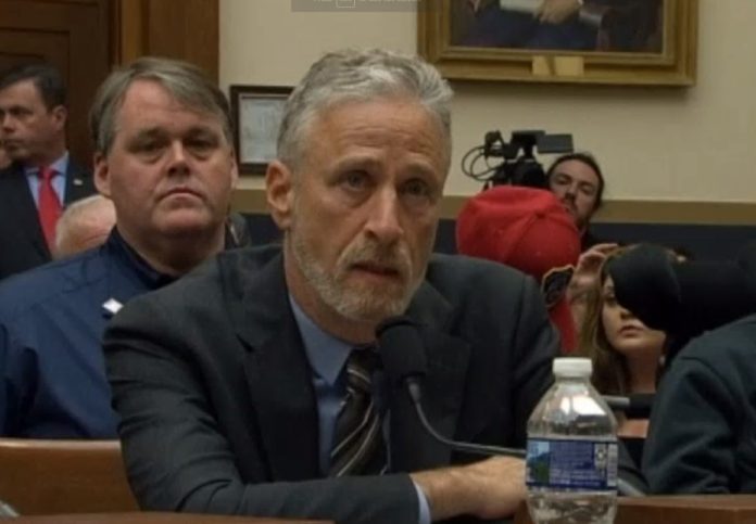 Jon Stewart slams politicians who failed to attend 9/11 survivors hearing