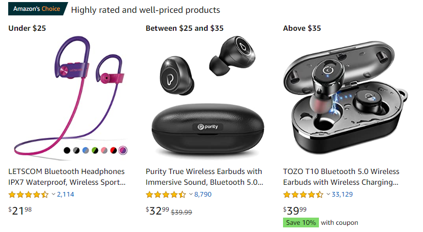 Amazon Wireless earbuds 