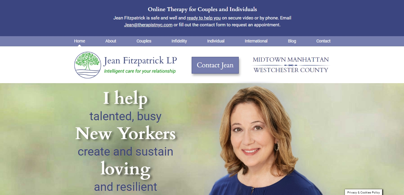Jean Fitzpatrick, New York Individual and Couples Therapy