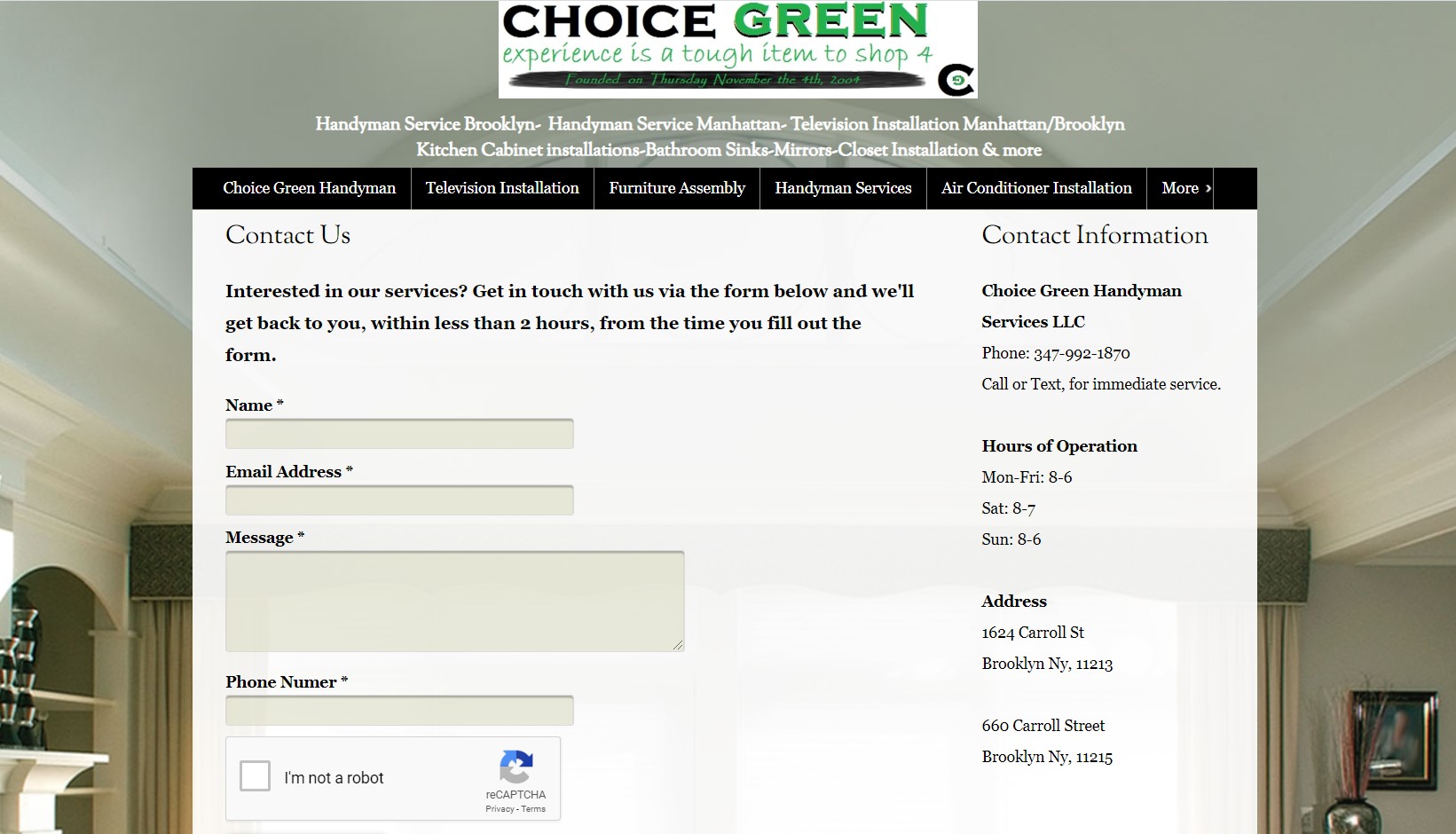Green Choice Craftsman in New York