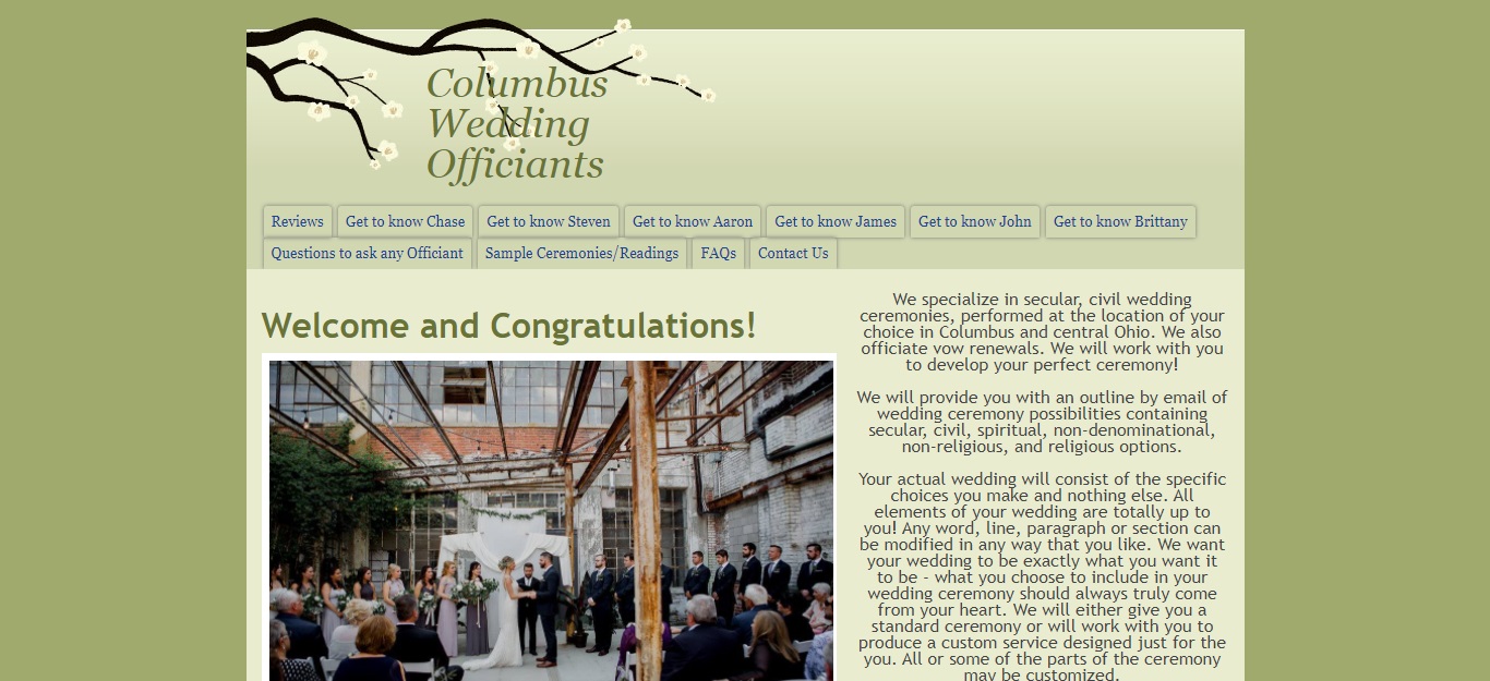 5 Best Marriage Celebrants in Columbus