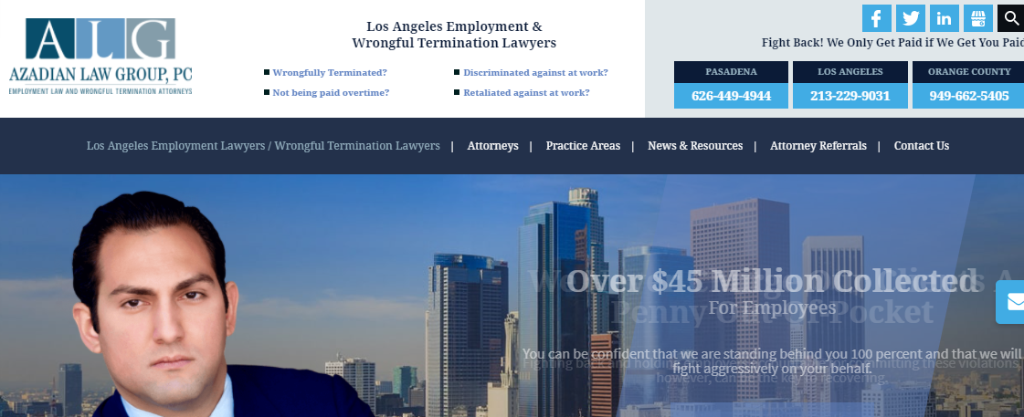 5 Best Unfair Dismissal Attorneys in Los Angeles2