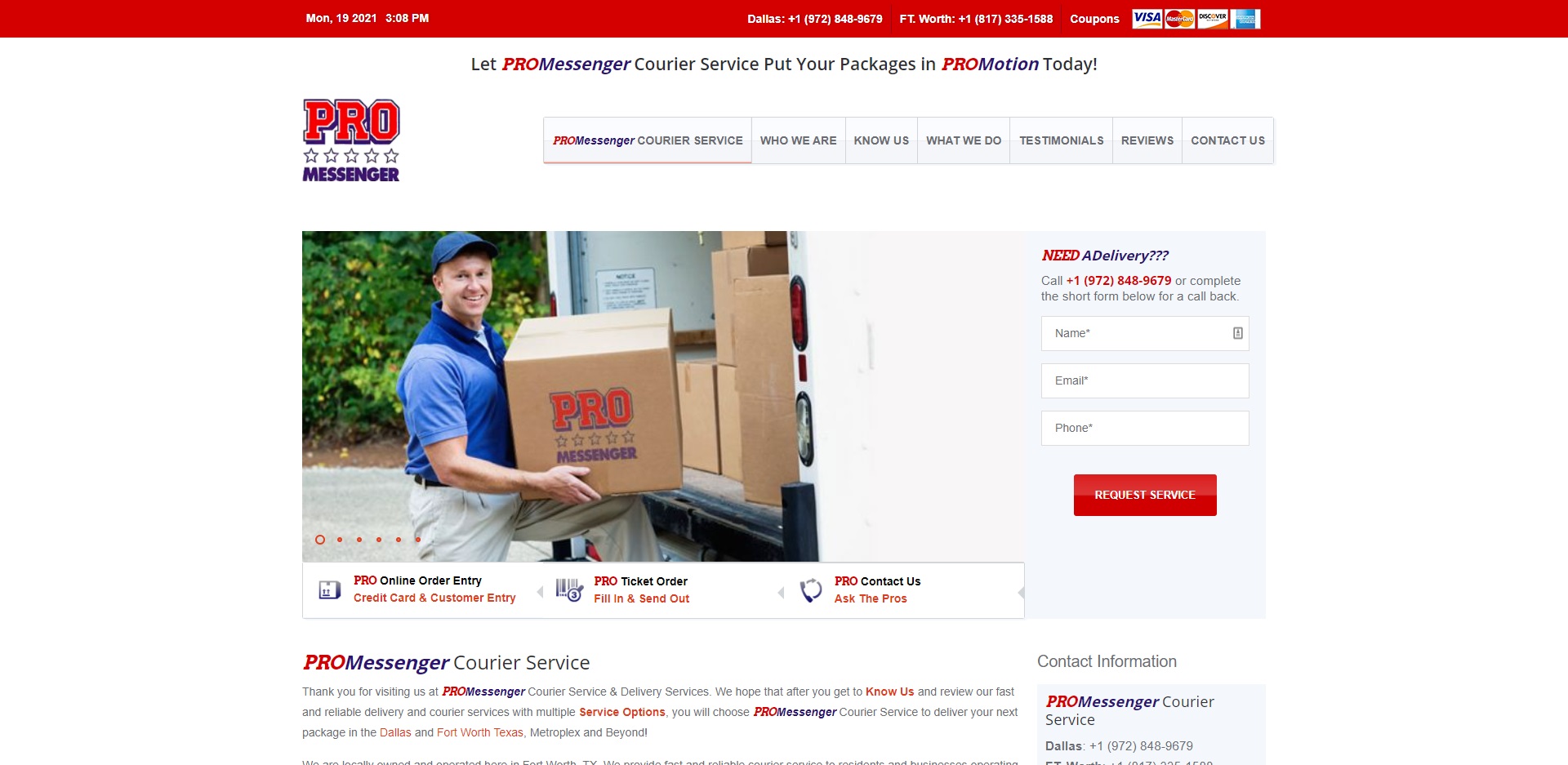Fort Worth's Best Courier Services
