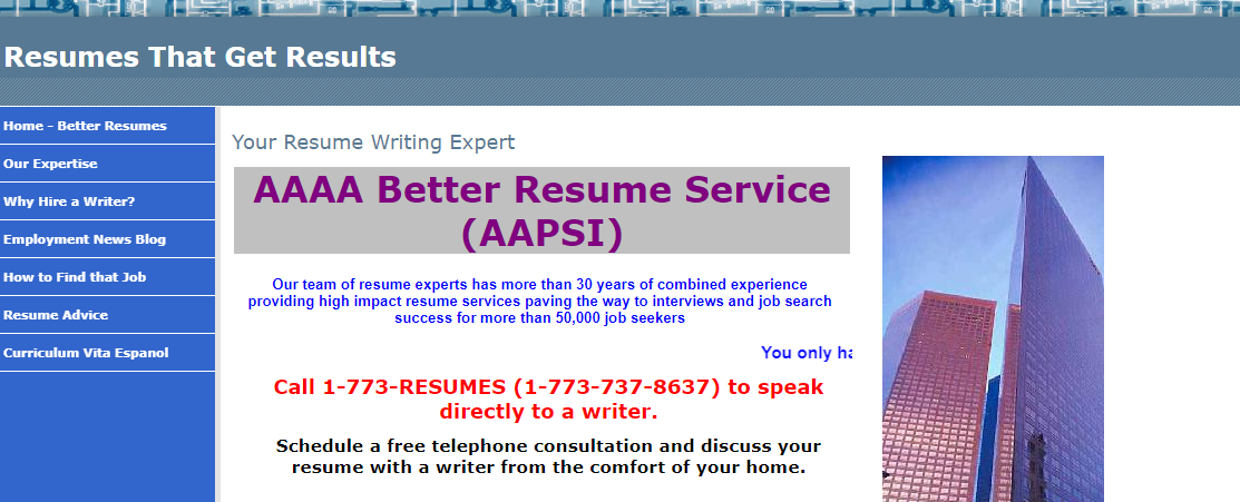 A Better Resume Service