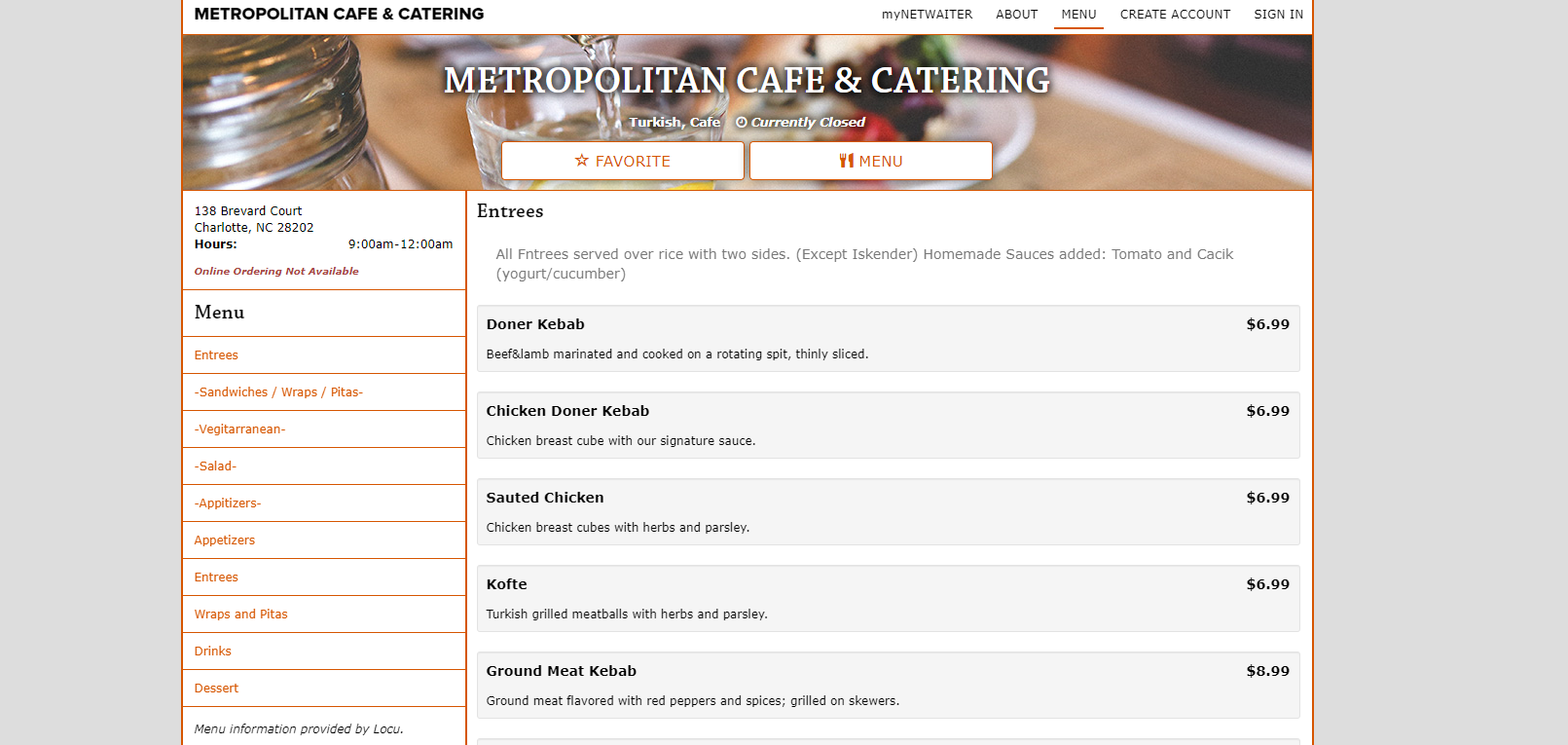 Metropolitan Cafe and Catering