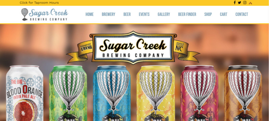 Sugar Creek Brewing Company in Charlotte, North Carolina