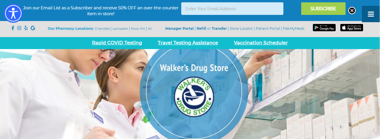 Walker’s Drug Store in Charlotte, North Carolina
