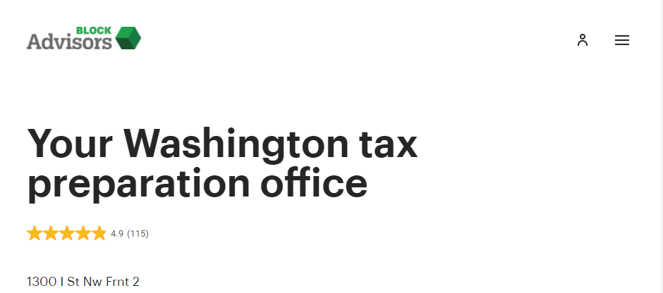 Exemplary Tax Services in Washington, DC