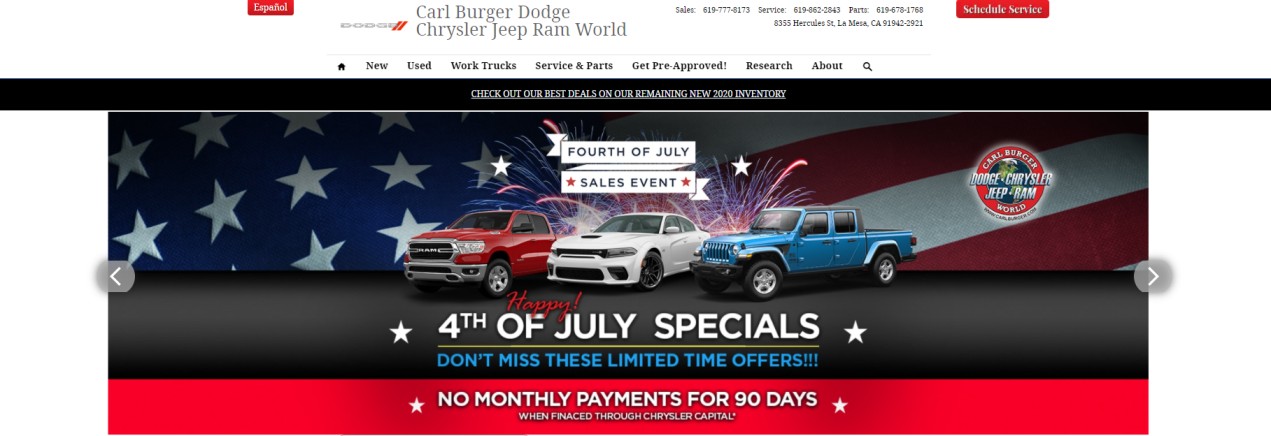 Carl Burger Chrysler Jeep Dodge RAM World