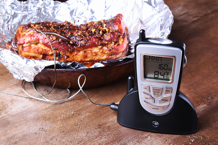Digital thermometer for food