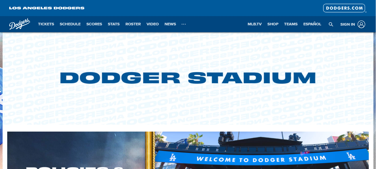 Dodger Stadium in Los Angeles, CA