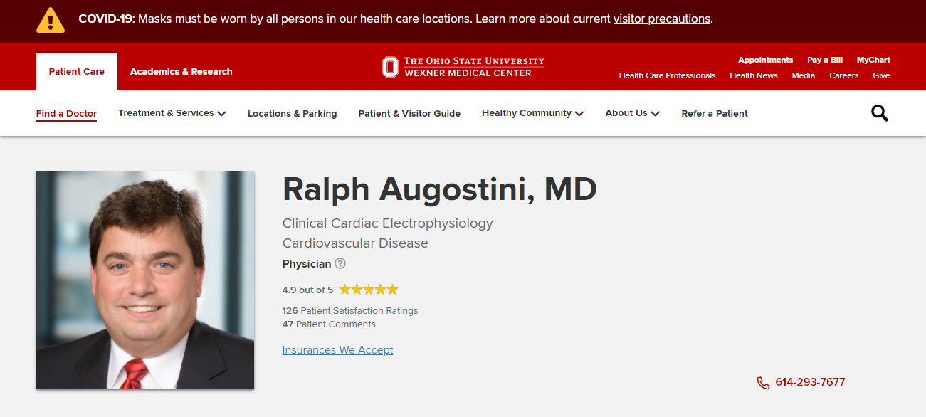 Ralph Augostini, MD in Columbus, OH