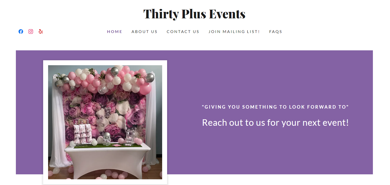 Thirty Plus Events