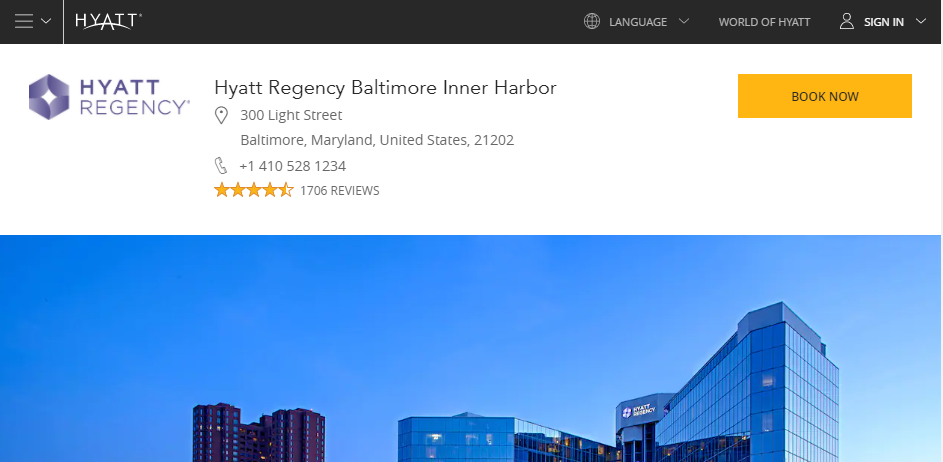 Luxurious Hotels in Baltimore