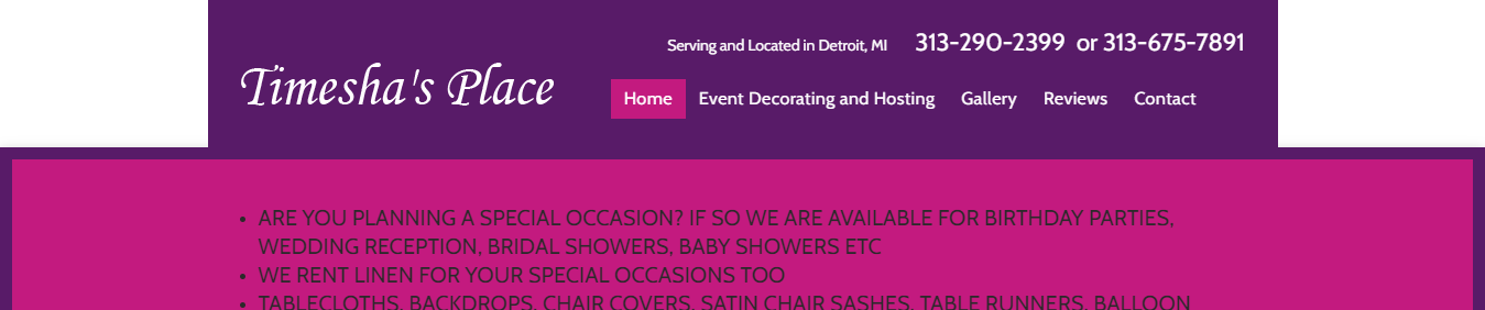 experienced Party Planning in Detroit