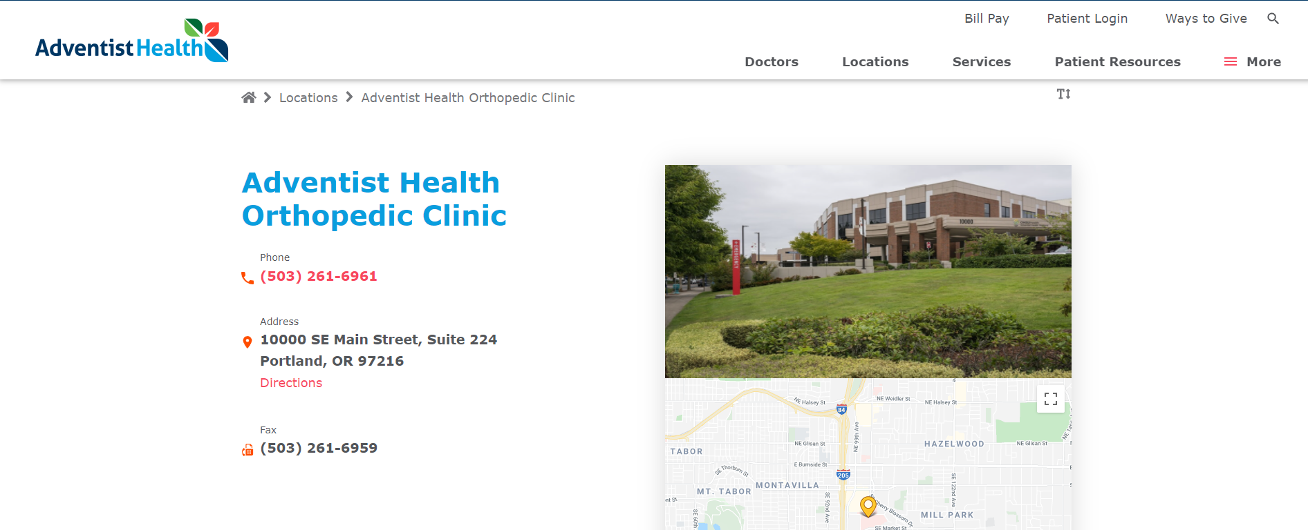 Orthopedics: Adventist Health Portland