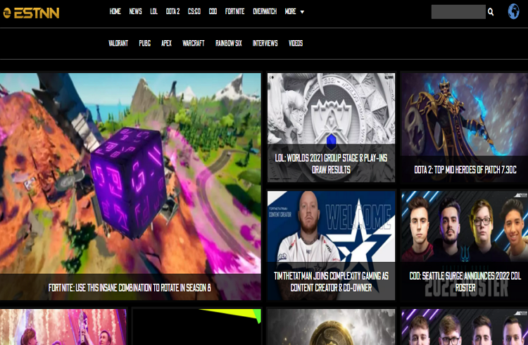 Best rated Websites with Esport News
