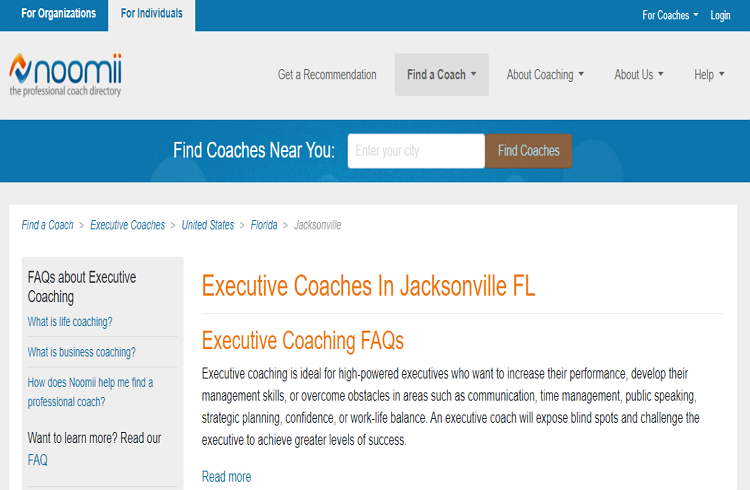 Executive Coaching in Jacksonville
