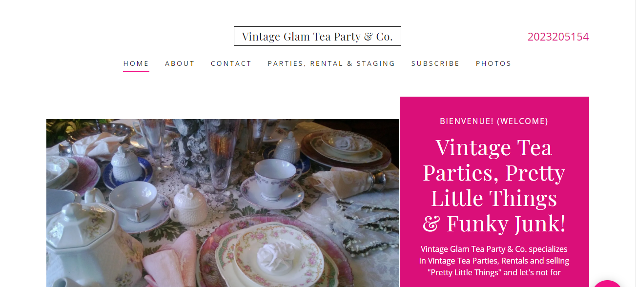 Vintage Glam Tea Party & Co. in Washington, DC
