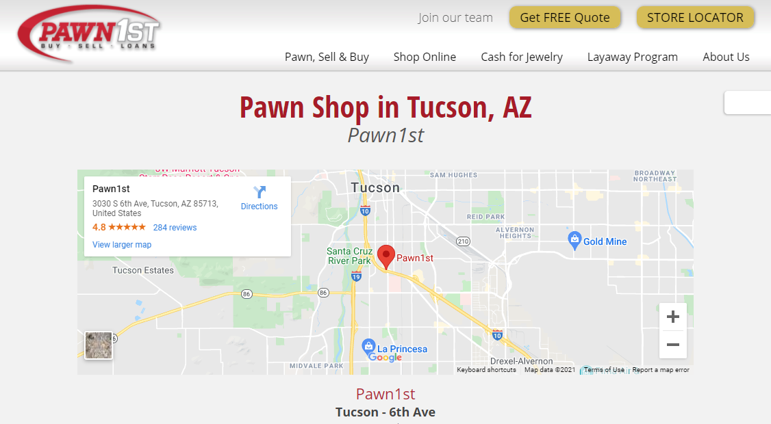 Pawn1st Pawnshops in Tucson, AZ