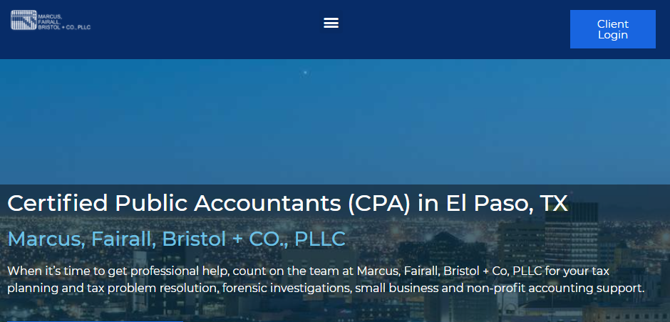 Professional Accountants in El Paso,
