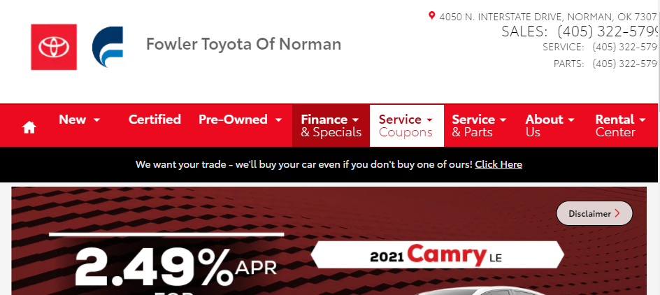 Popular Toyota Dealers in Oklahoma City