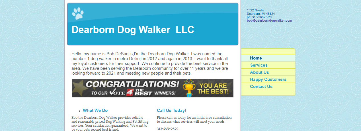 professional Dog Walkers in Detroit, MI