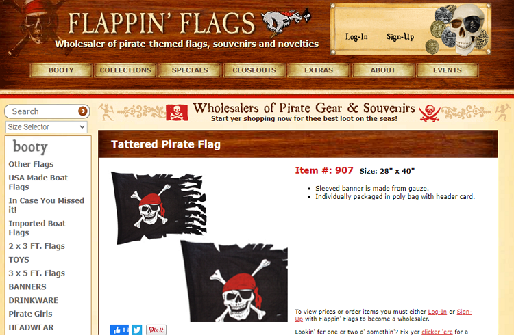 Pirate Flags and Jolly Roger Stores