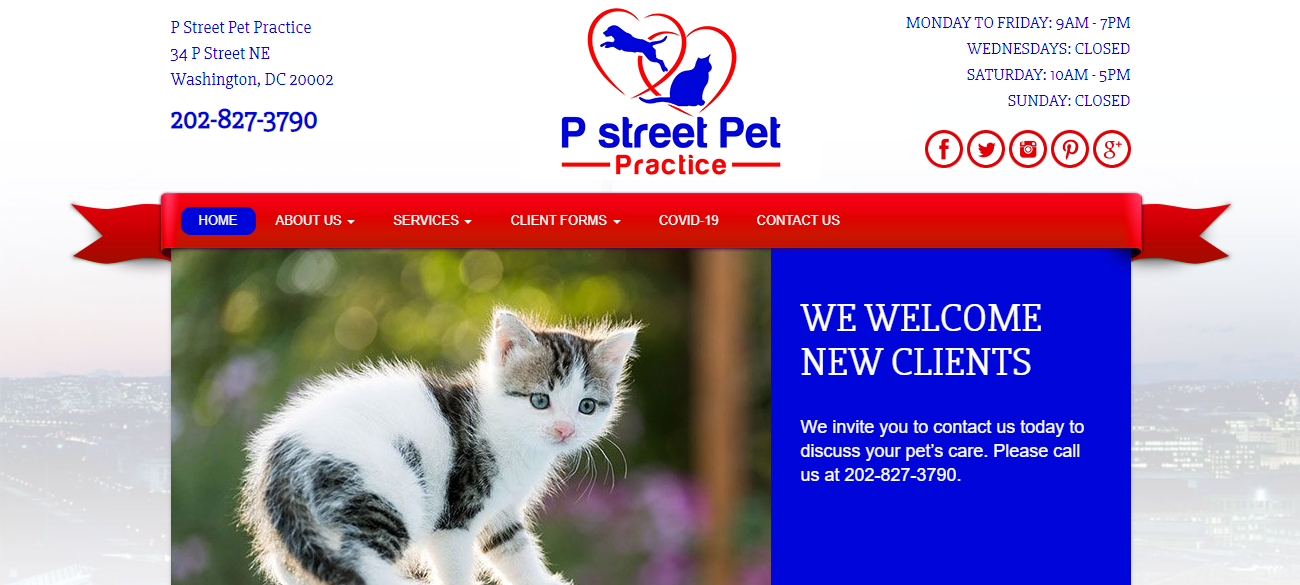 P Street Pet Practice in Washington, DC