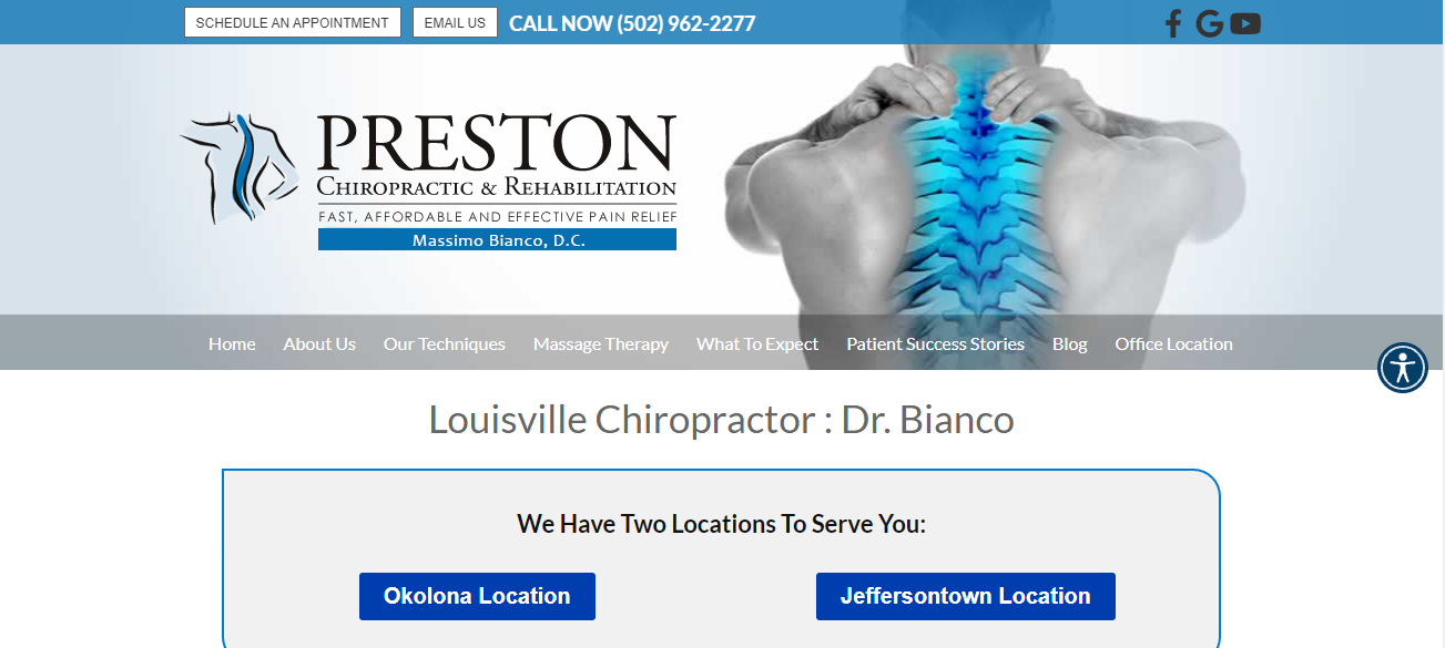 Preston Chiropractic & Rehabilitation in Louisville, KY
