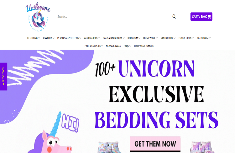 Top Rated Unicorn Accessories & Fashion Websites