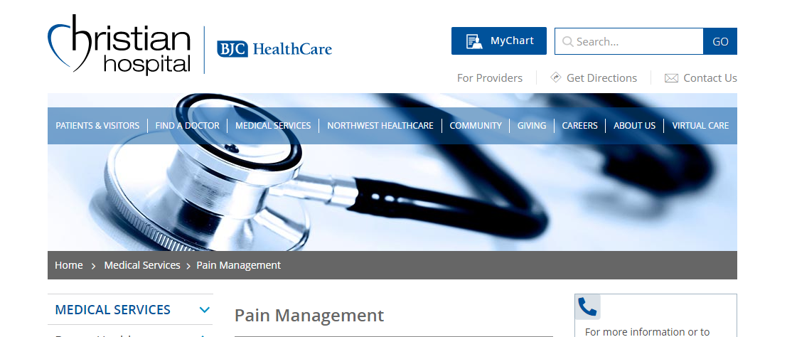 Christian Hospital Pain Management Center