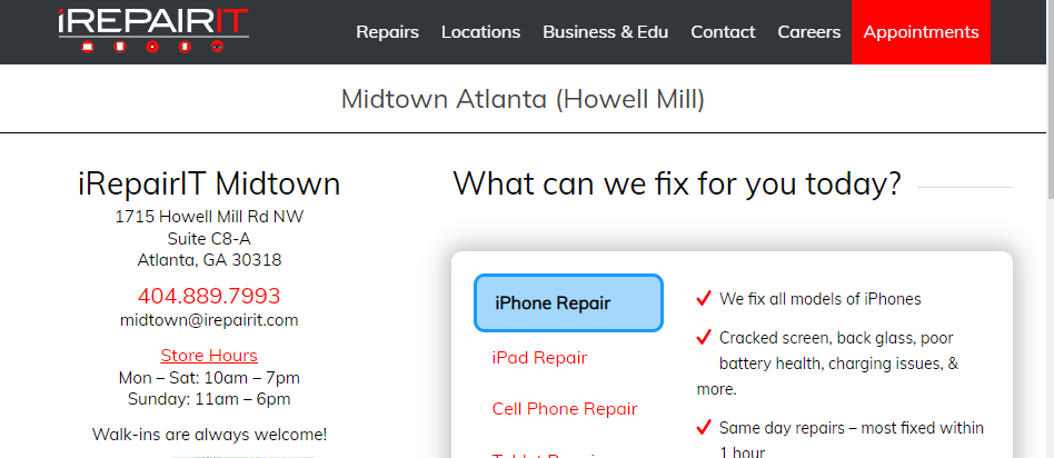 Expert Cell Phone Repair in Atlanta