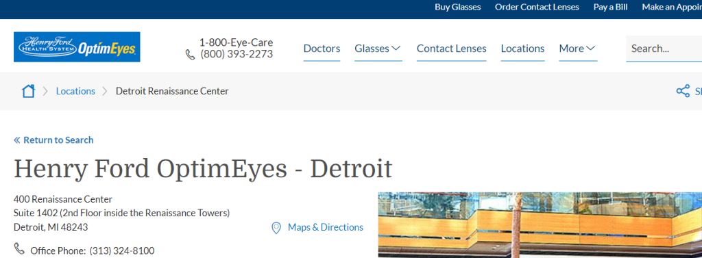 certified Optometrists in Detroit, MI