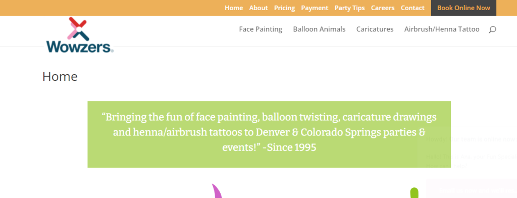 creative Face Painting in Denver, CO