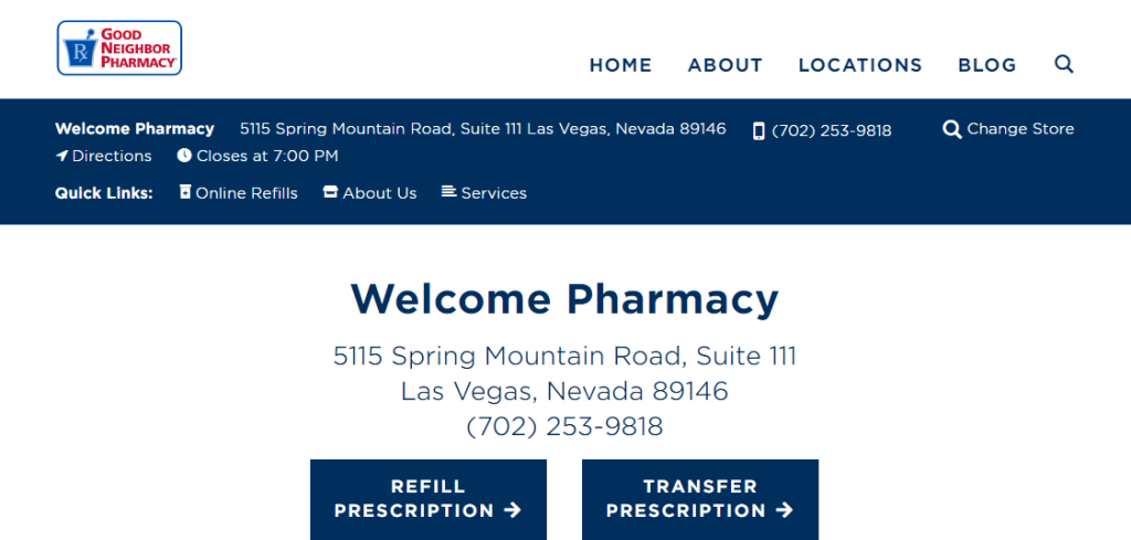 Welcome Pharmacy  Las Vegas, NV