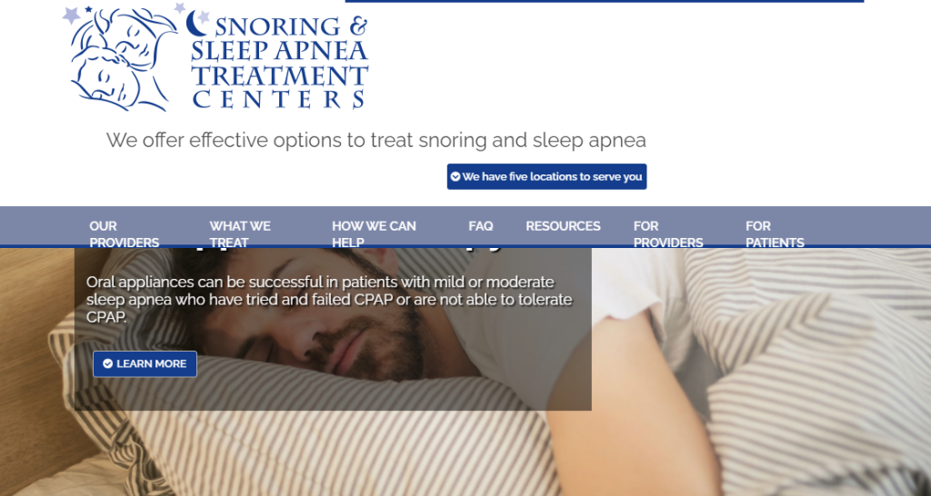 Snoring and Sleep Apnea Treatment Centers