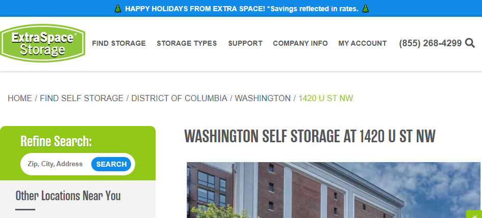 Popular self-service storage in Washington