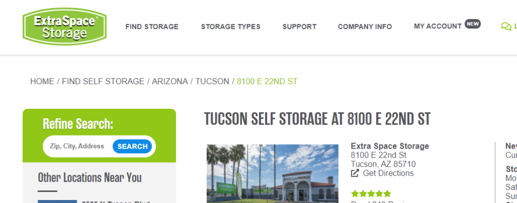 safe Storage in Tucson, AZ