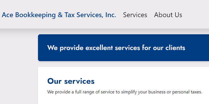 Ace Bookkeeping & Tax Services
