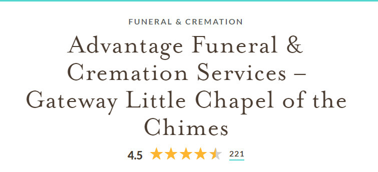 Advantage Funeral & Cremation Services – Gateway Little Chapel of the Chimes