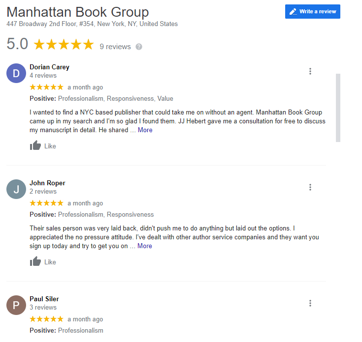 Manhattan Book Group Review