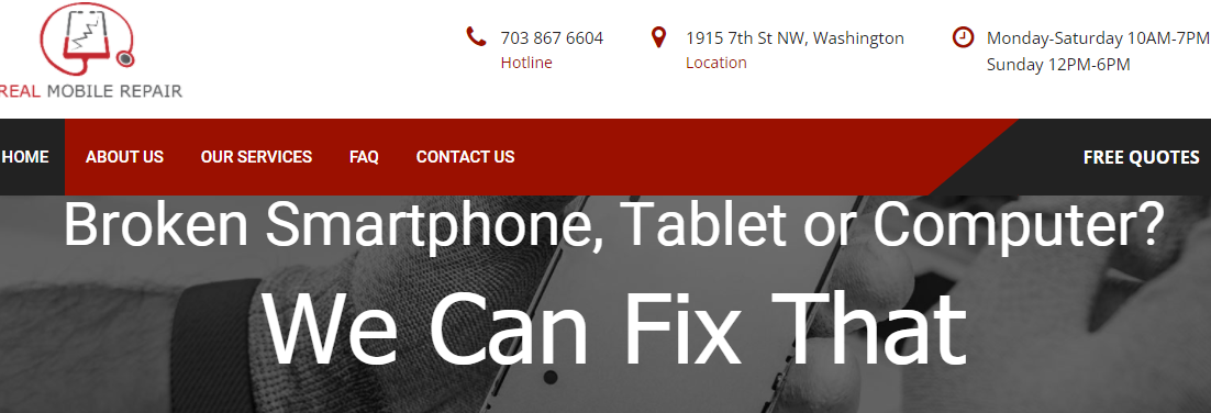 Genuine mobile phone repair