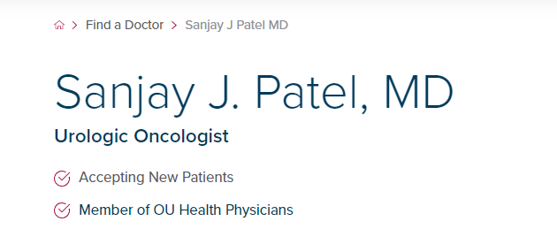 Sanjay Patel, M.D.