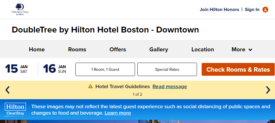 Known Hotels in Boston