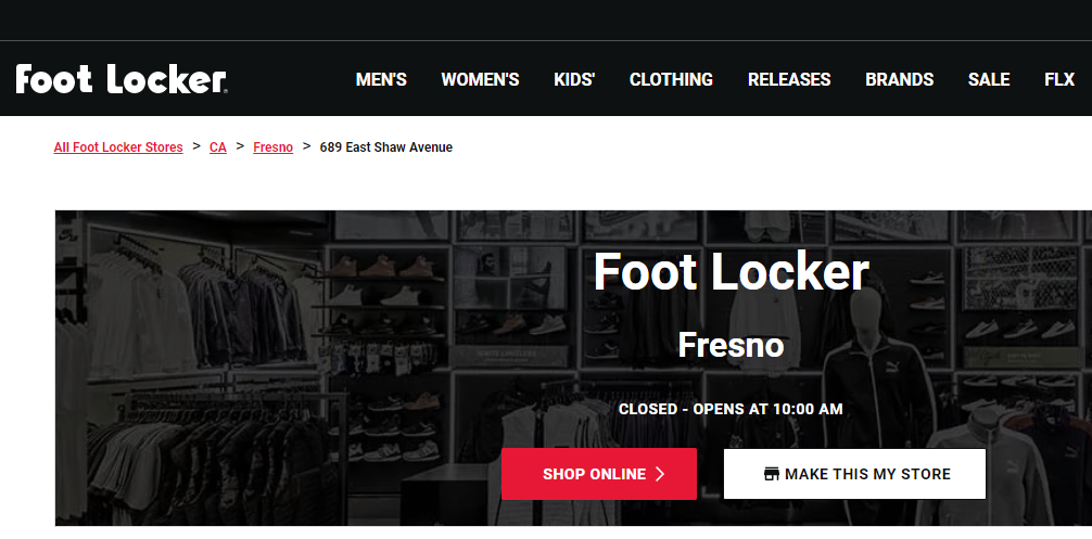 spacious Shoe Stores in Fresno, CA