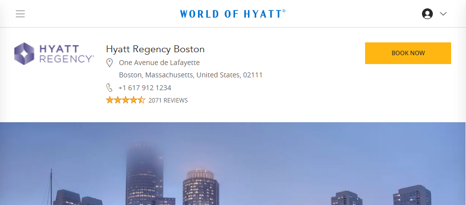 Excellent Hotels in Boston