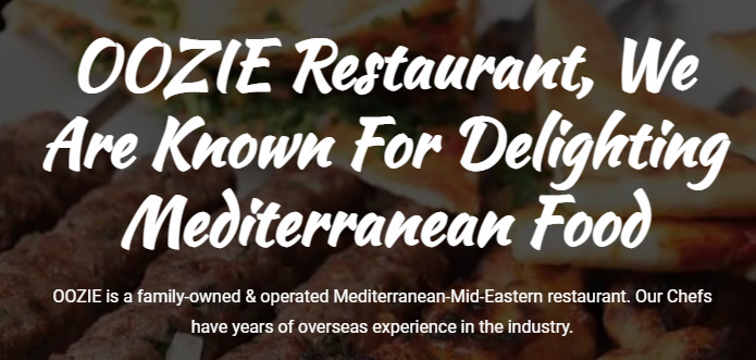 Mediterranean restaurant OOZIE