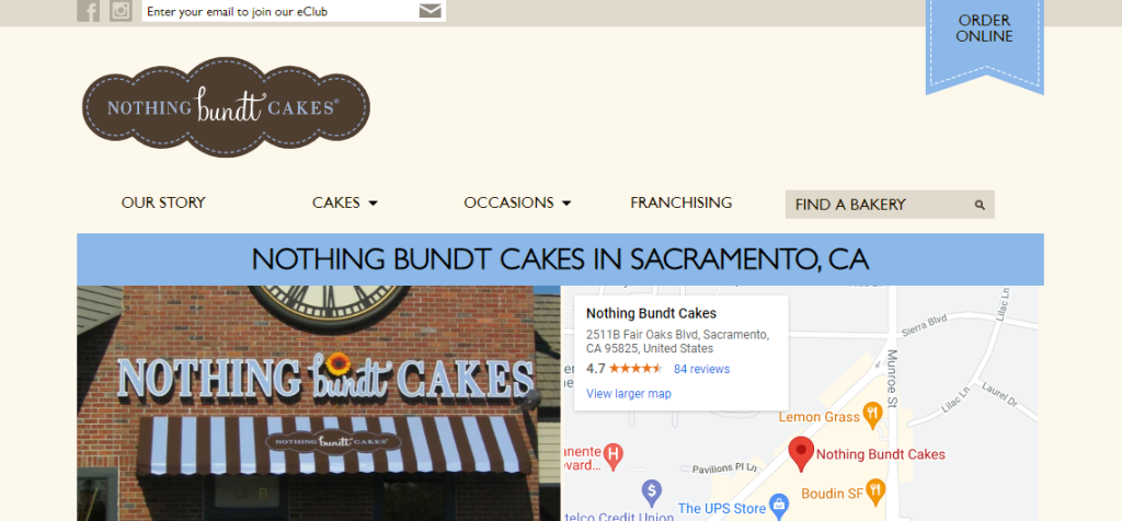 Nothing Bundt Cakes Sacramento, CA