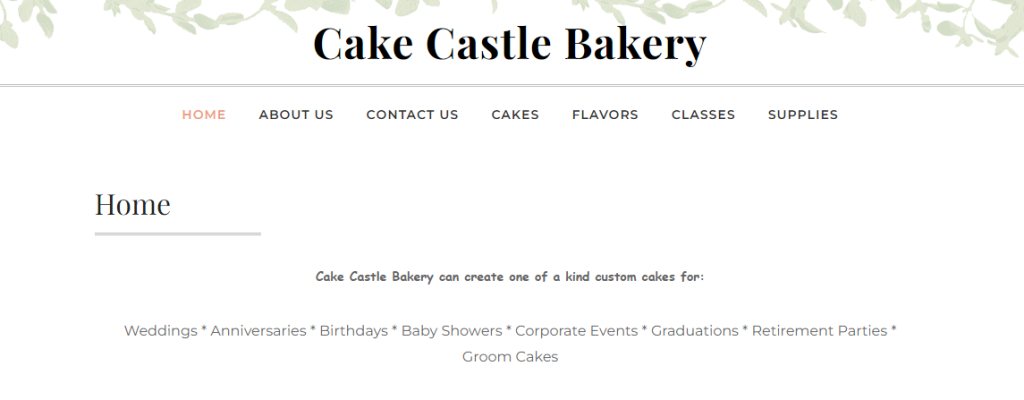 Cake Castle Bakery Sacramento, CA